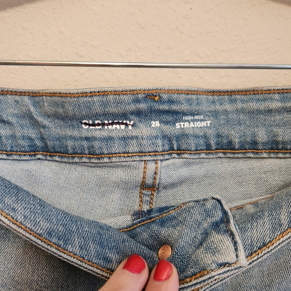 Old Navy High Rise Straight NWT Jeans Size 28 - Picture 5 of 9